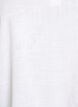 Bluzka bawelniana z haftami i rekawami 3/4, Biały, Packshot image number 2