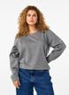Bluza z kontrastowymi szwami, Medium Grey Mél, Model image number 0