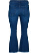 Jeansy Ellen typu bootcut z niewykonczonym brzegiem, Blue denim, Packshot image number 1