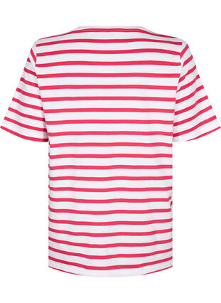Bawelniana koszulka w paski, Bright Rose Stripes, Packshot image number 1