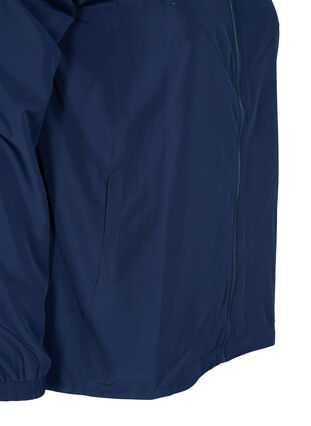 Krótka kurtka z kapturem i regulowanym sciagaczem u dolu, Navy Blazer, Packshot image number 3