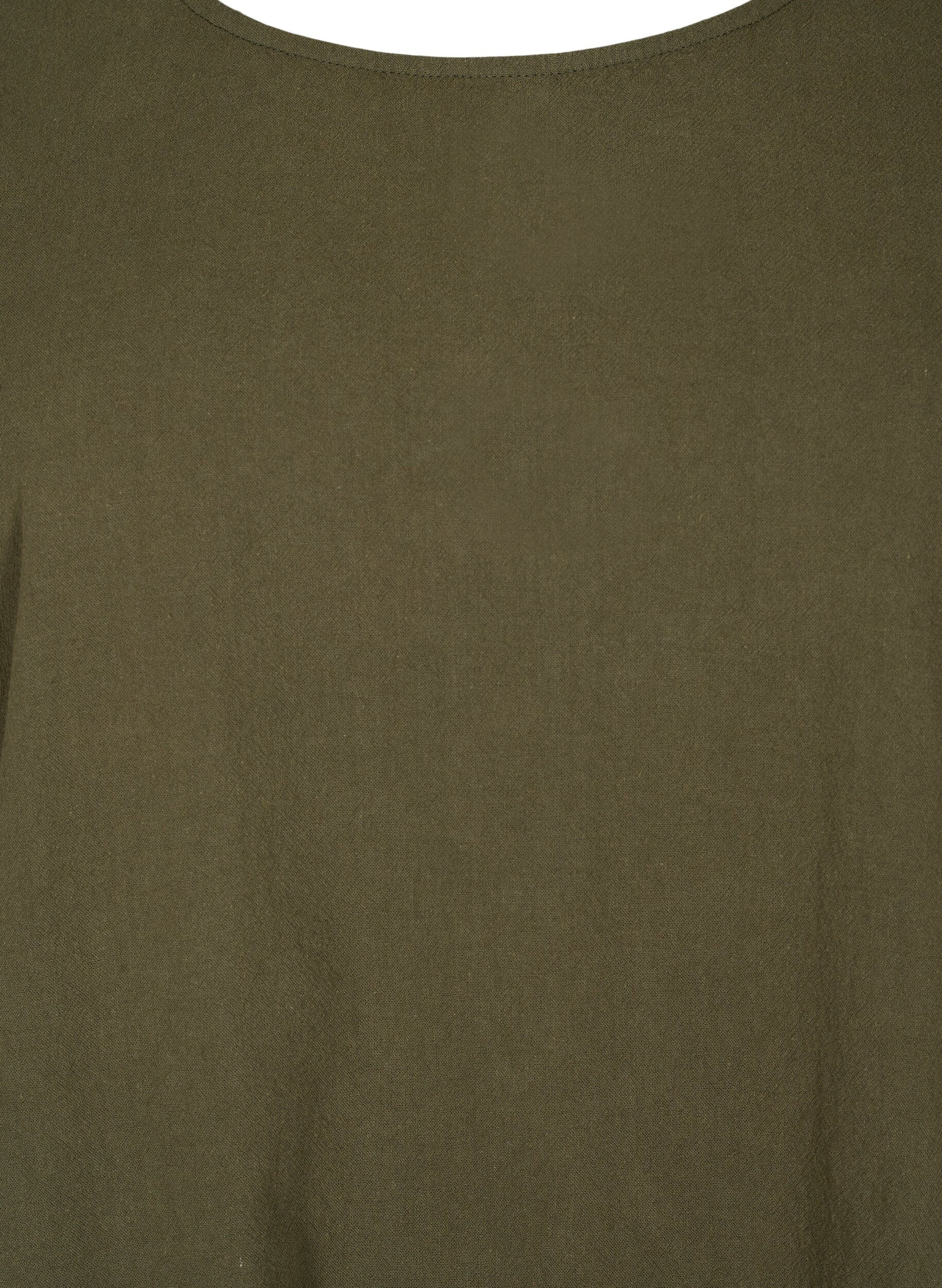 Zizzi Flash - Bawelniana tunika z kr&oacute;tkim rekawem, Forest Night, Packshot image number 2