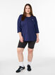 Sportowy top z rekawami 3/4, Niebieskie, Model image number 1