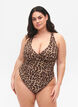Strój kapielowy ze skrzyzowanymi plecami i wyjmowanymi wkladkami, Leopard Print, Model image number 0