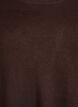 Dzianinowa bluzka z guzikami po bokach, Brązowy, Packshot image number 2