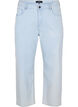 Proste jeansy do kostek w paski, Light Blue Stripe, Packshot image number 0