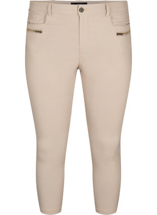 Dopasowane spodnie capri z mieszanki wiskozy, Pure Cashmere, Packshot image number 0