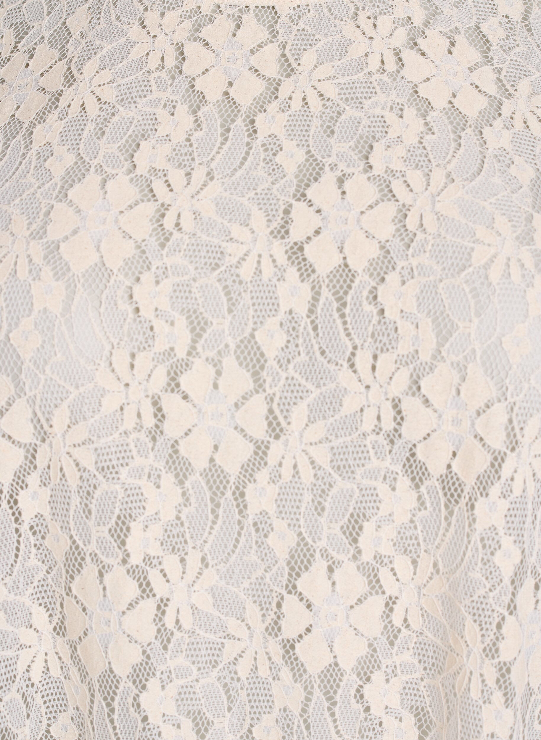 Zizzi Bluzka koronkowa z rekawami 3/4, Biały, Packshot image number 2