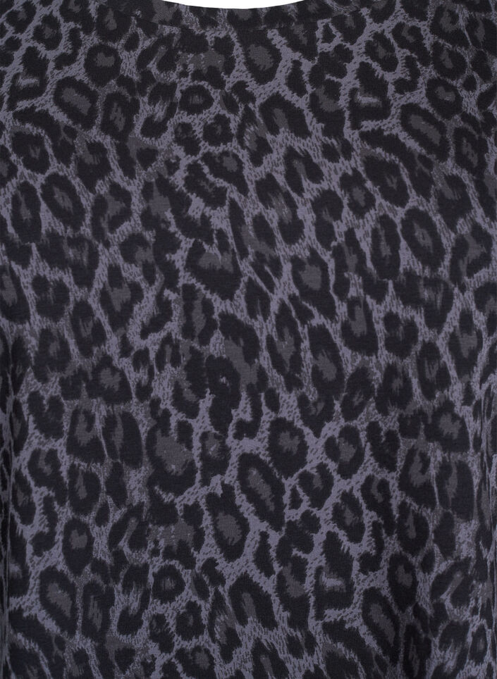 Koszulka z okraglym dekoltem i nadrukiem na calej powierzchni, Szary, Packshot image number 2