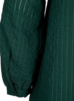 Dluga wiskozowa koszula z wzorem w paski, Scarab, Packshot image number 3