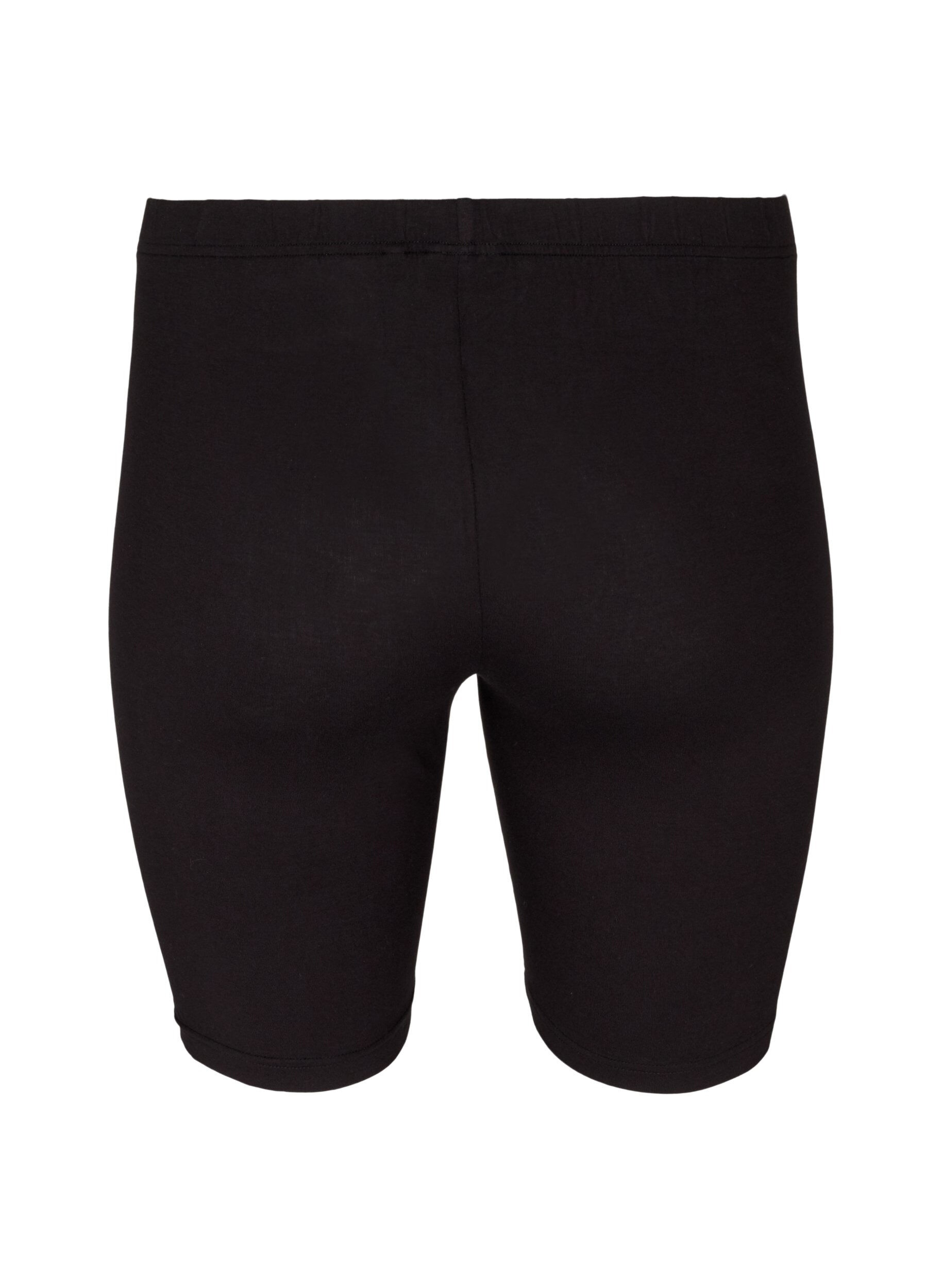 ZizziJednokolorowe szorty rowerowe typu basic, Czarne, Packshot image number 1