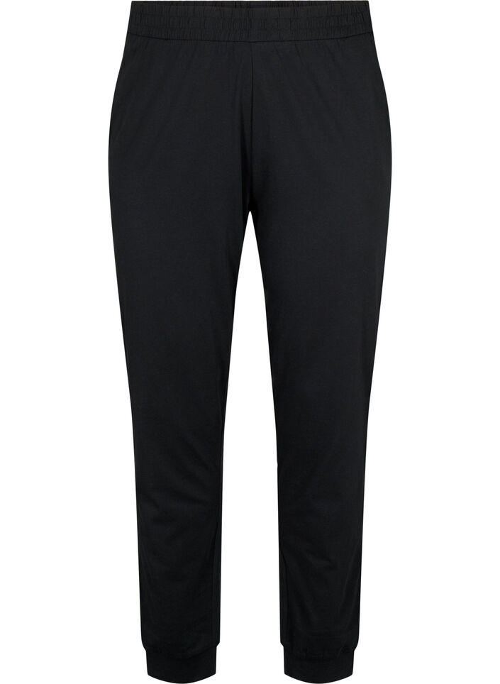 Bawelniana pizama, Czarne, Packshot image number 0