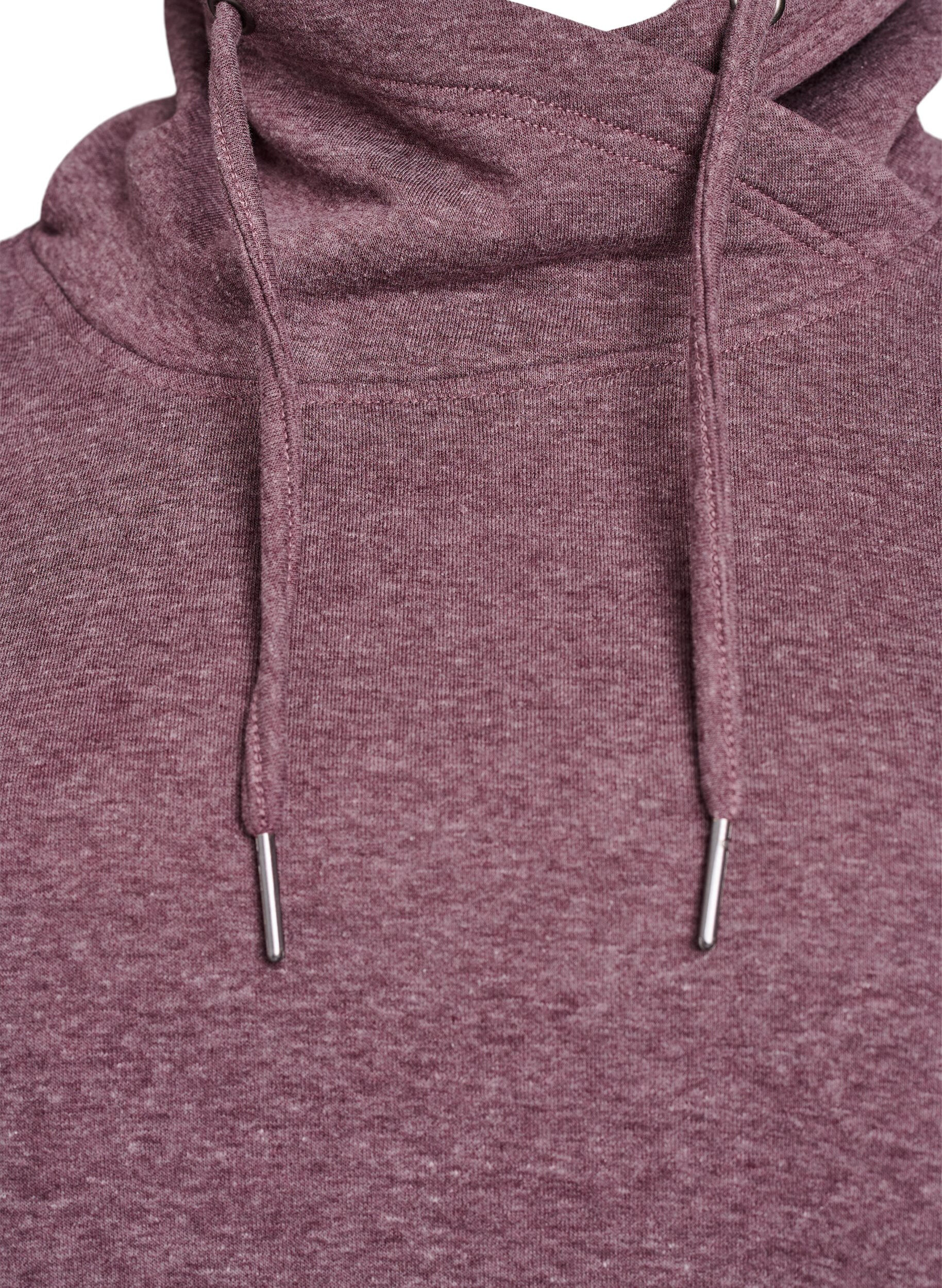 ZizziBluza z wysokim kolnierzem i kieszeniami, Czerwony, Packshot image number 2