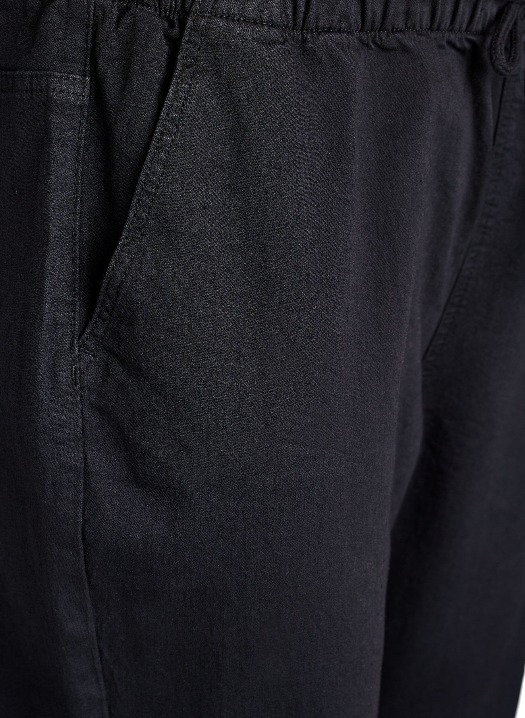 ZizziJeansowe joggery z kieszeniami, Czarne, Packshot image number 2