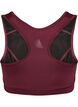 Biustonosz sportowy z tylem typu racerback, Czerwony, Packshot image number 1