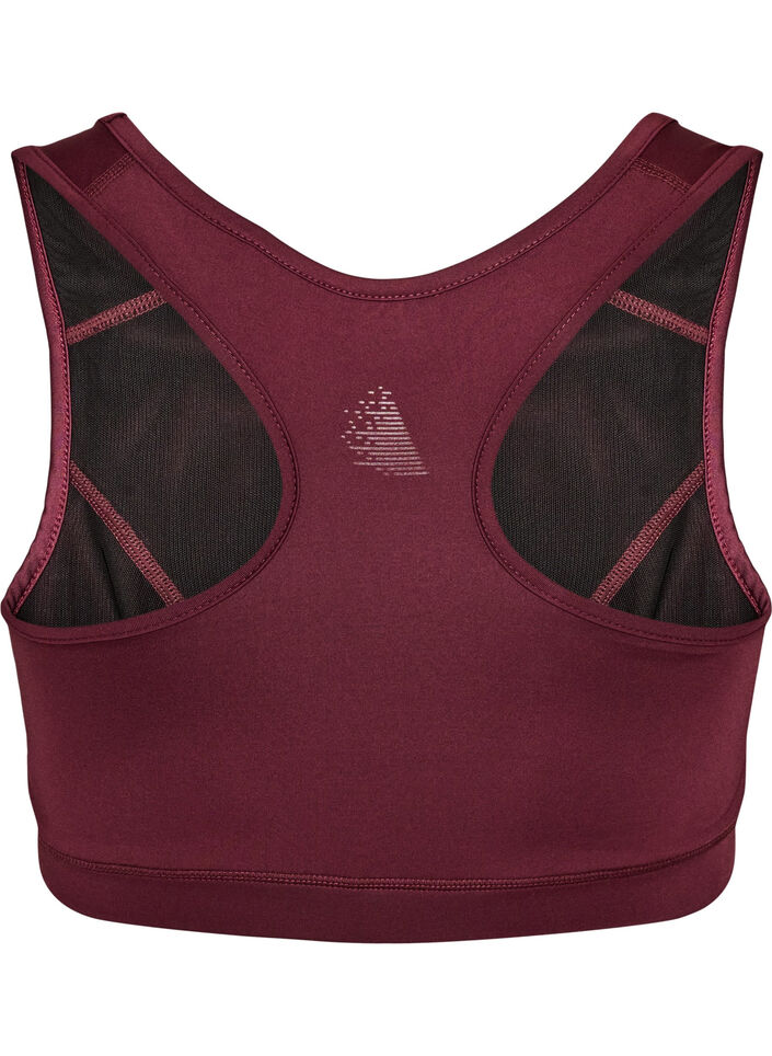 Biustonosz sportowy z tylem typu racerback, Czerwony, Packshot image number 1
