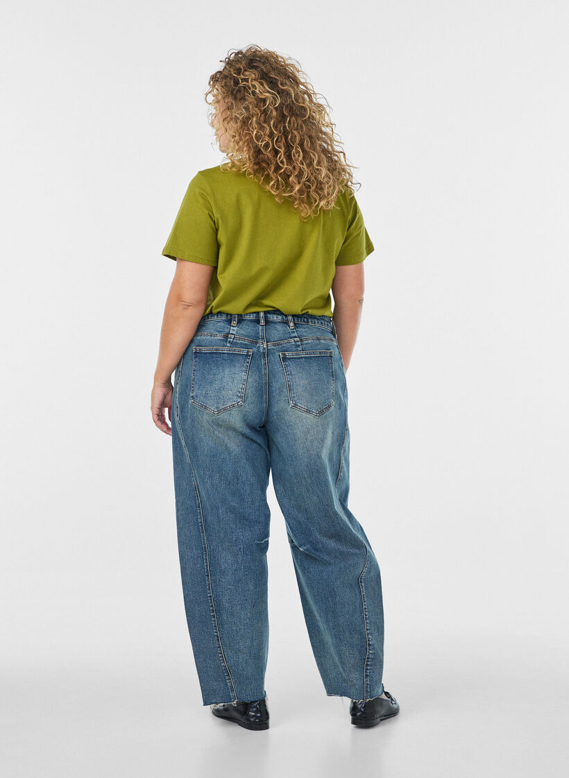 Koszulka bawelniana z nadrukiem z napisem, Zielony, Model image number 2