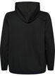 Bluza z kapturem i nadrukiem, Czarne, Packshot image number 1