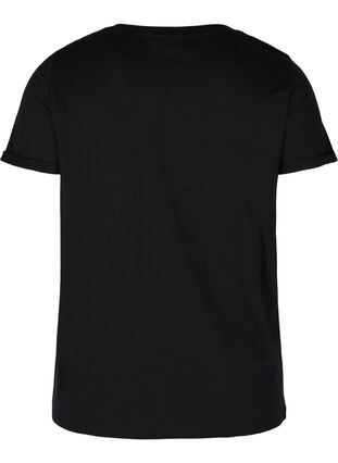 Sportowa koszulka z nadrukiem, Black Run, Packshot image number 1