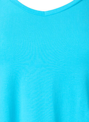 Podstawowa, gladka bawelniana koszulka, Blue Atoll, Packshot image number 2