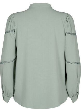 Bluzka koszulowa z szydelkowymi detalami, Green Bay, Packshot image number 1