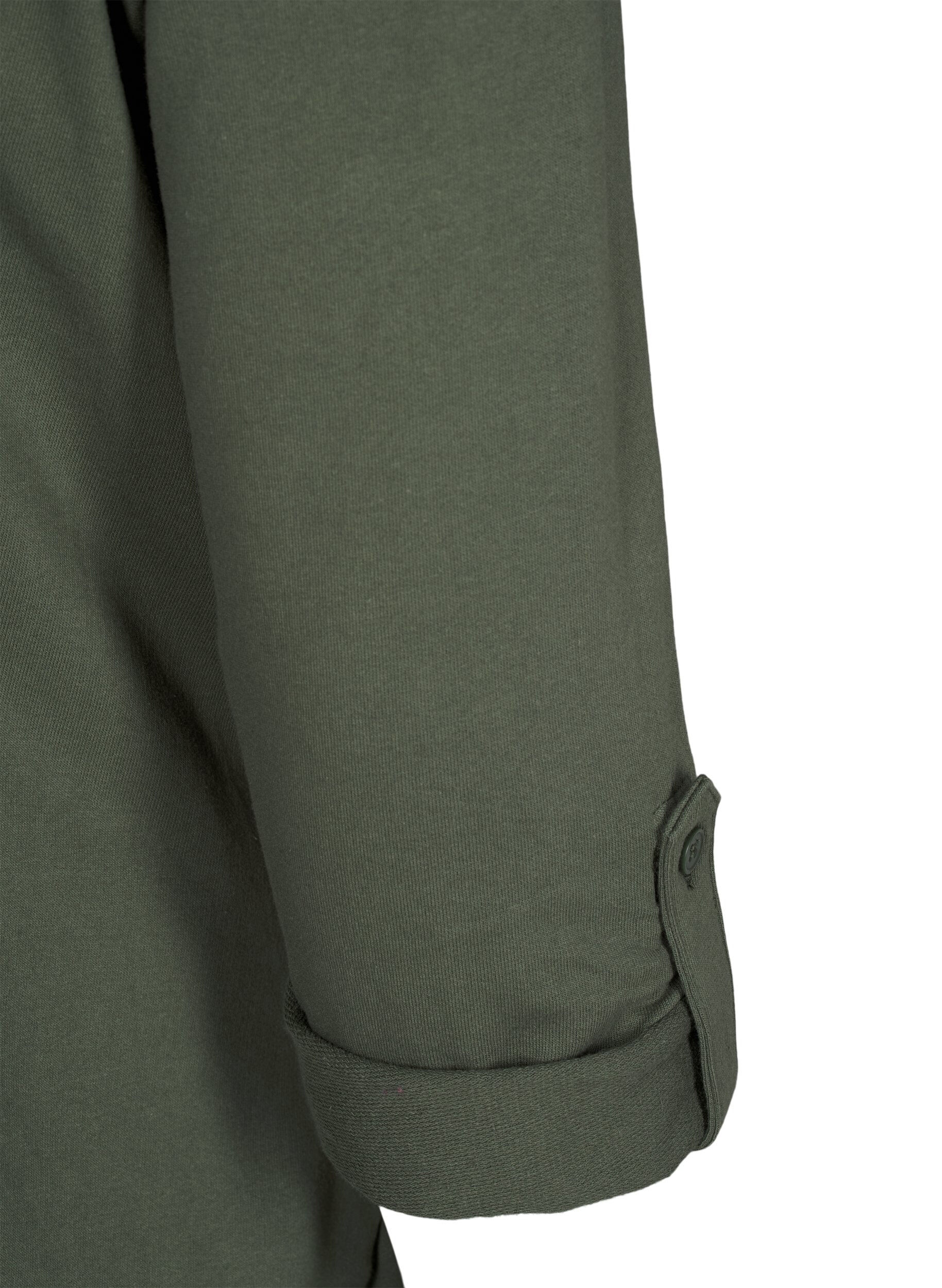 Zizzi Sukienka - bombka z kieszeniami, Zielony, Packshot image number 3