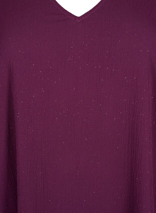 FLASH - Sukienka z dlugim rekawem i brokatem, Purple w. Silver, Packshot image number 2