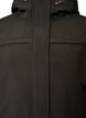 Hydrofobowa kurtka softshell z pikowana podszewka, Czarne, Packshot image number 2