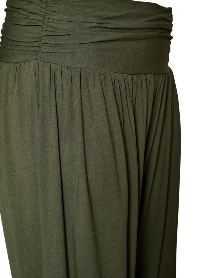 Luzne spodnie haremowe, Zielony, Packshot image number 2