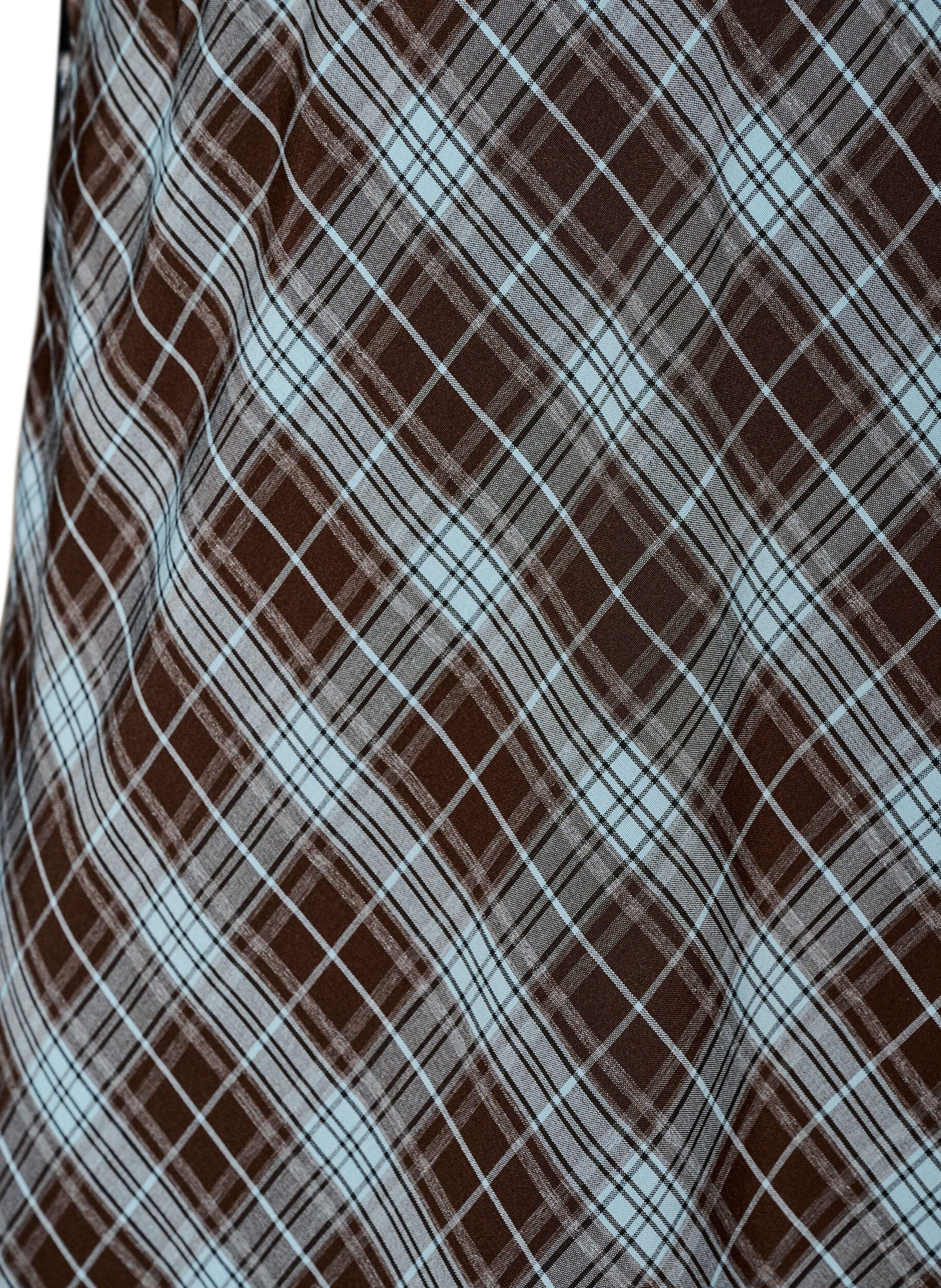 ZizziTrapezowa sp&oacute;dnica maxi w kratke, Niebieskie, Packshot image number 2