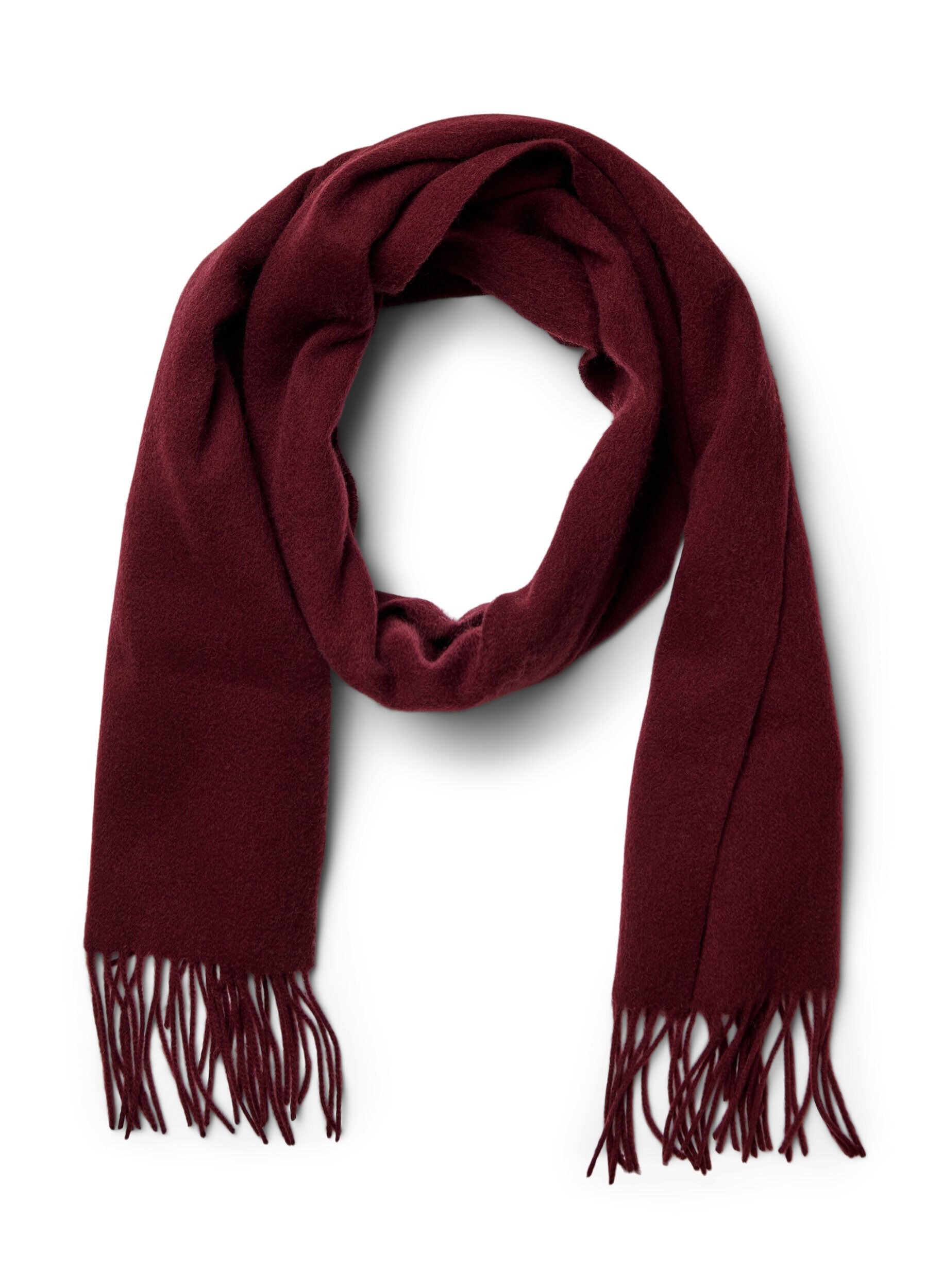 Welniany szalik z fredzlami