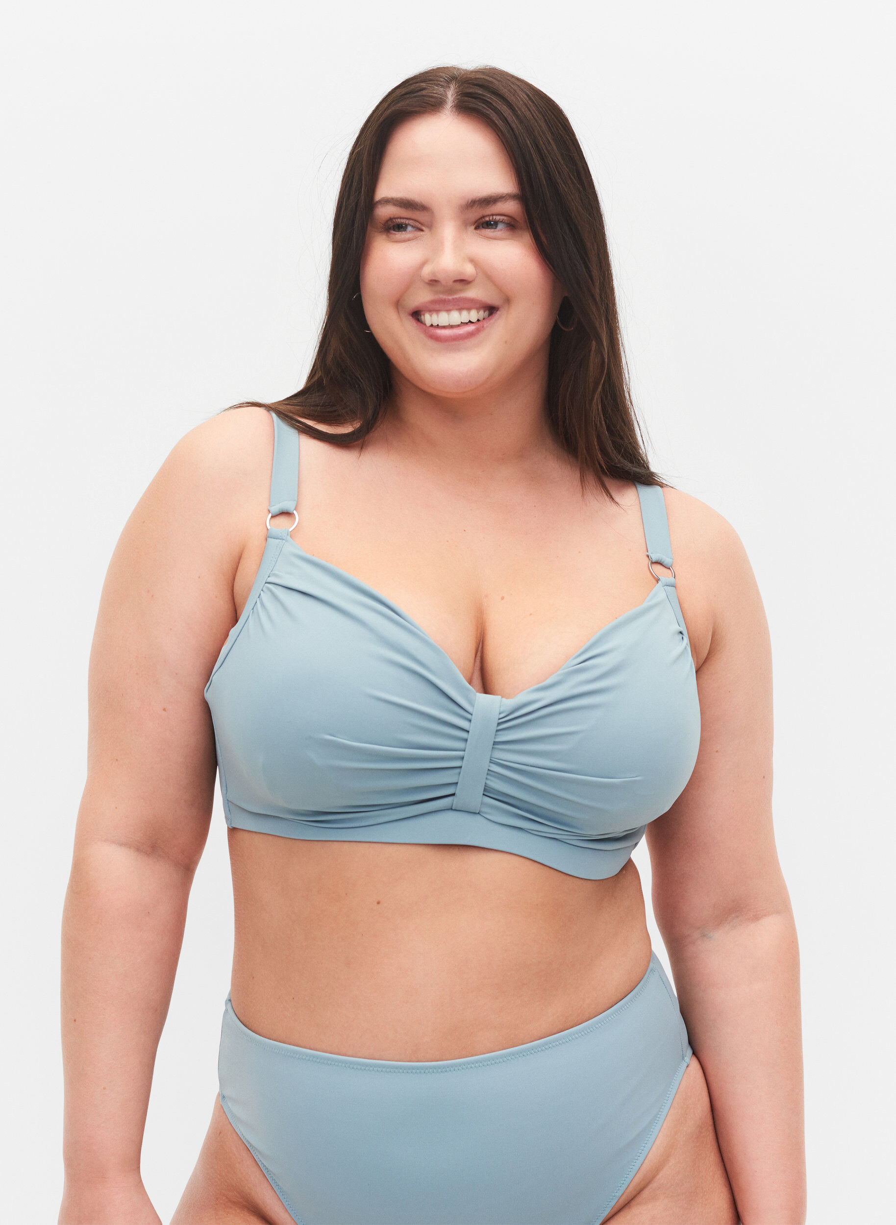 Zizzi Bikini top with underwire, Citadel, Model image number 0