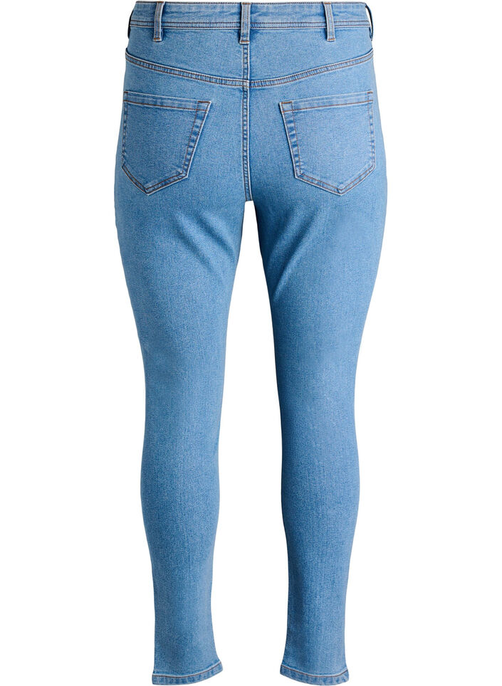 Super dopasowane jeansy, Niebieskie, Packshot image number 1