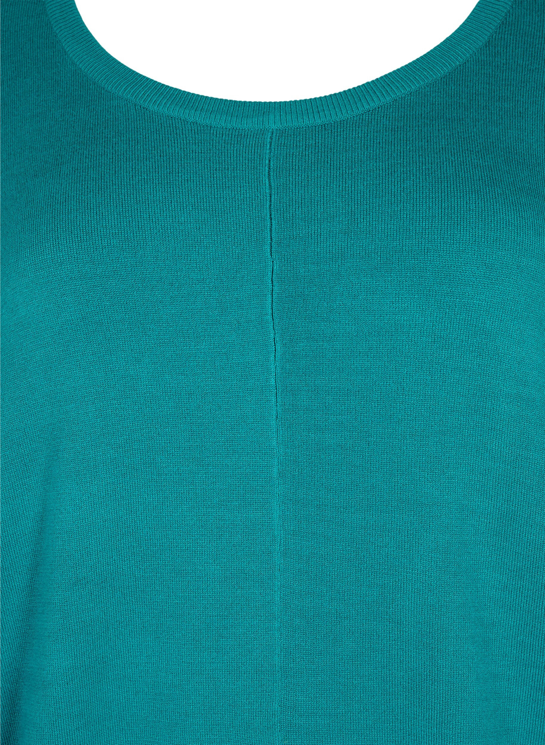 Zizzi Dzianinowa tunika z mieszanki wiskozy, Deep Lake, Packshot image number 2