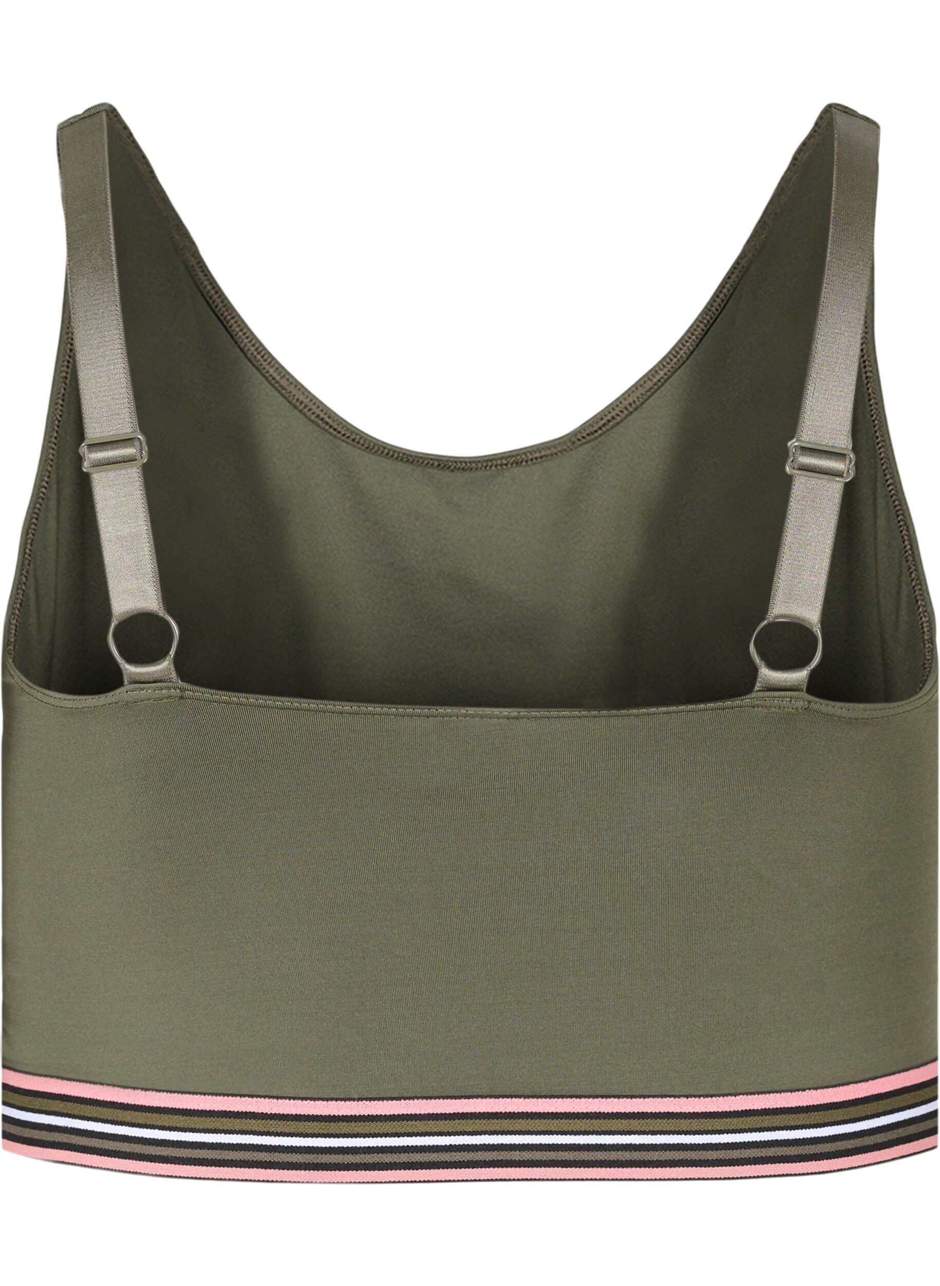 Zizzi Biustonosz miekki z regulowanymi ramiaczkami, Zielony, Packshot image number 1