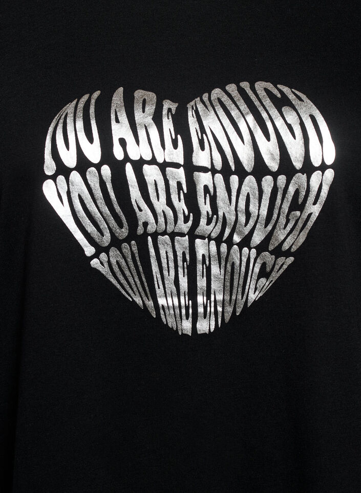 Koszulka z nadrukiem, Czarne, Packshot image number 2