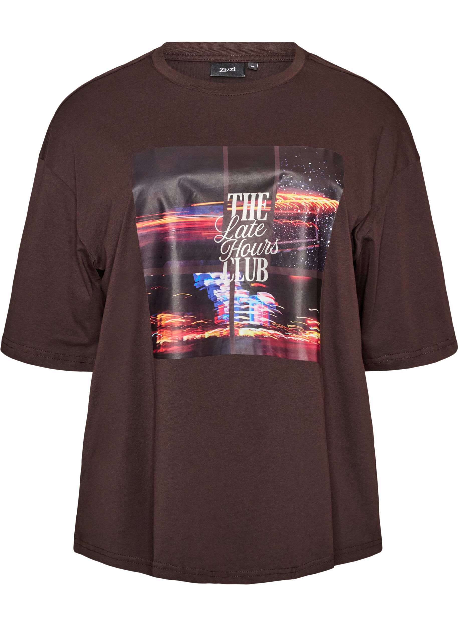 T-shirt w rozmiarze oversize z duzym nadrukiem fotograficznym