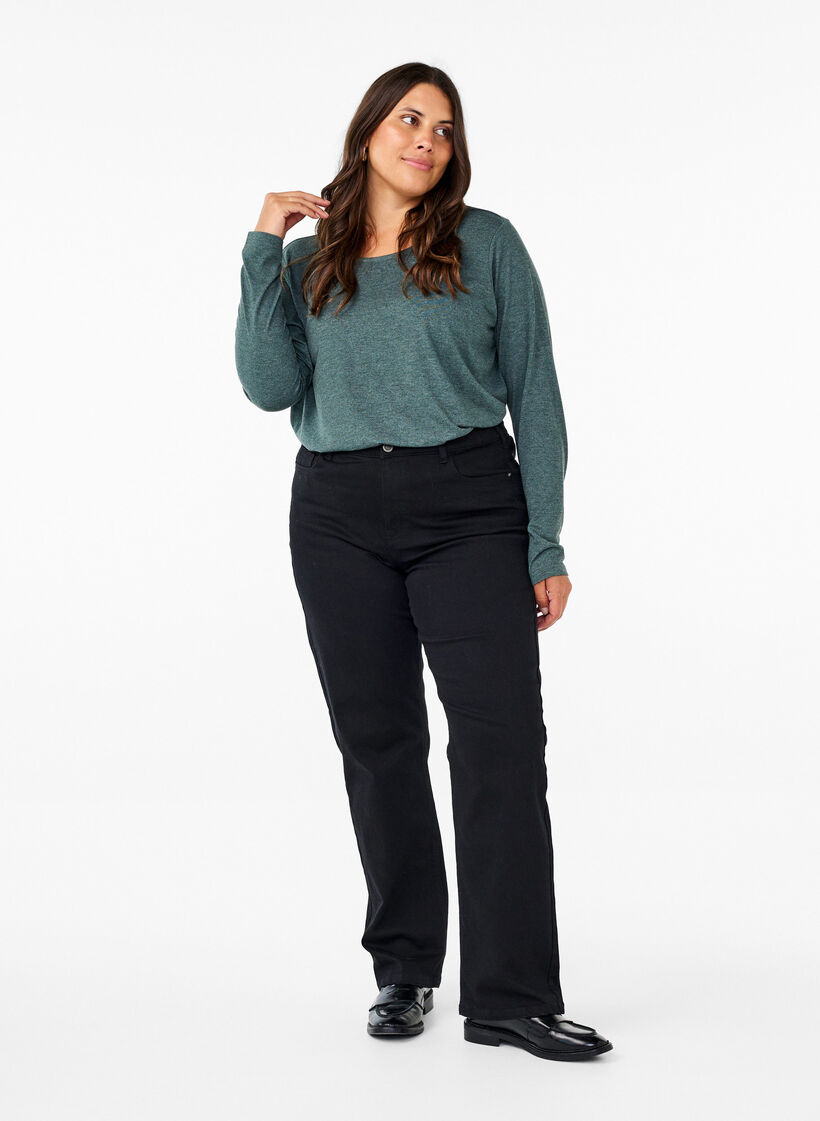 T-shirt z dlugimi rekawami i okraglym dekoltem, Scarab Mel., Model image number 2