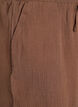 Spodnie culotte z muslinu bawelnianego z wysokim stanem, Brązowy, Packshot image number 2