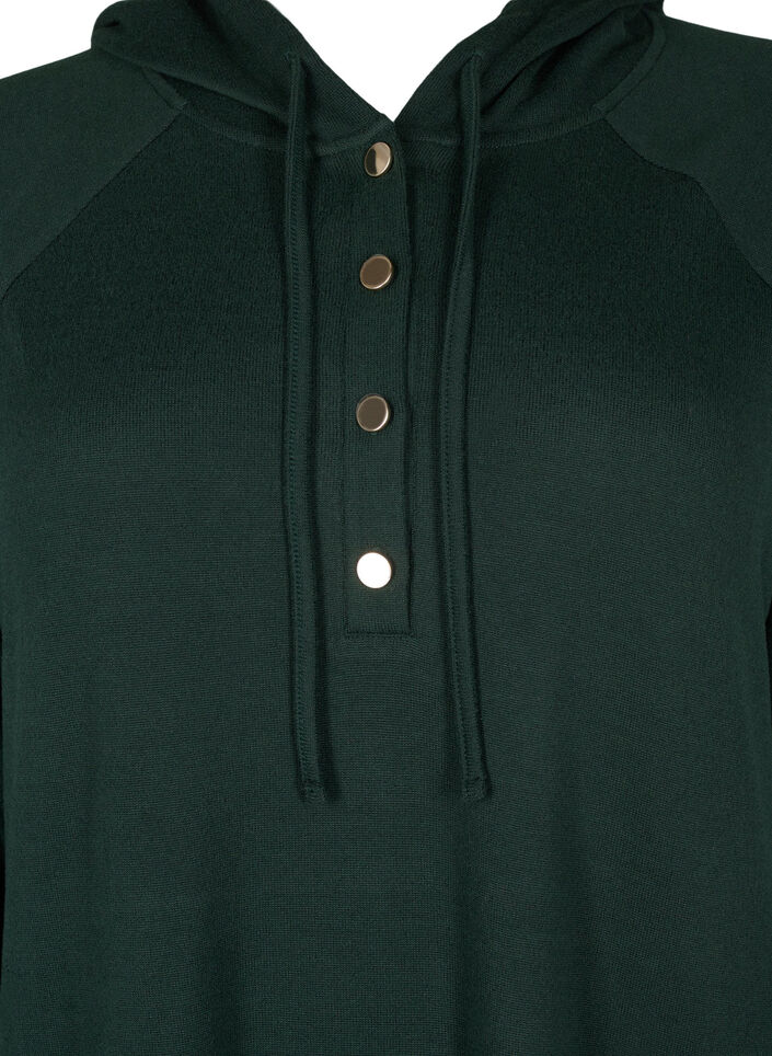 Sukienka dresowa z dlugim rekawem i kapturem, Scarab Mél., Packshot image number 2