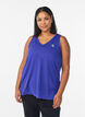 Sportowy top z dekoltem w szpic, Purple, Model image number 0