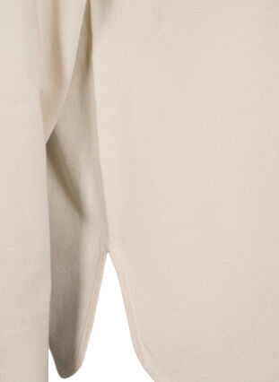 Dzianinowa bluzka z raglanowymi rekawami, Birch Mel., Packshot image number 3