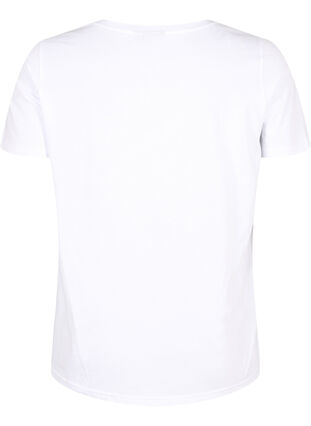 Bawelniana koszulka z wyhaftowana wisnia, B.White CherryEMB., Packshot image number 1