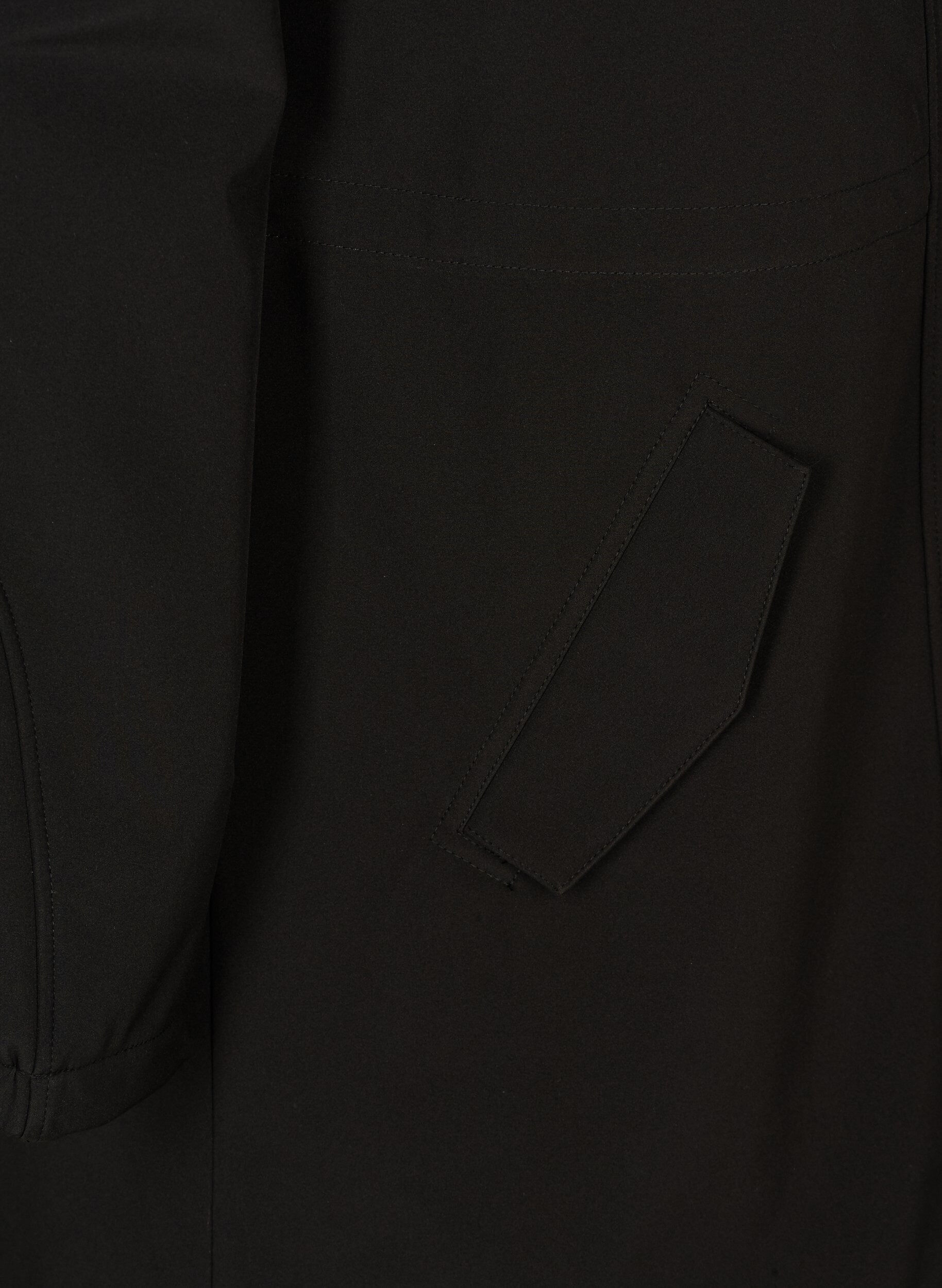 Zizzi Kurtka softshell z kapturem, Black solid, Packshot image number 3