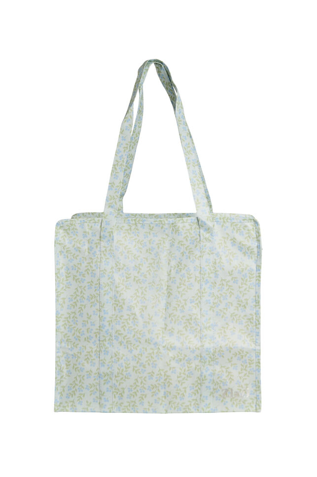 Torba na zakupy z suwakiem, Niebieskie, Packshot image number 1