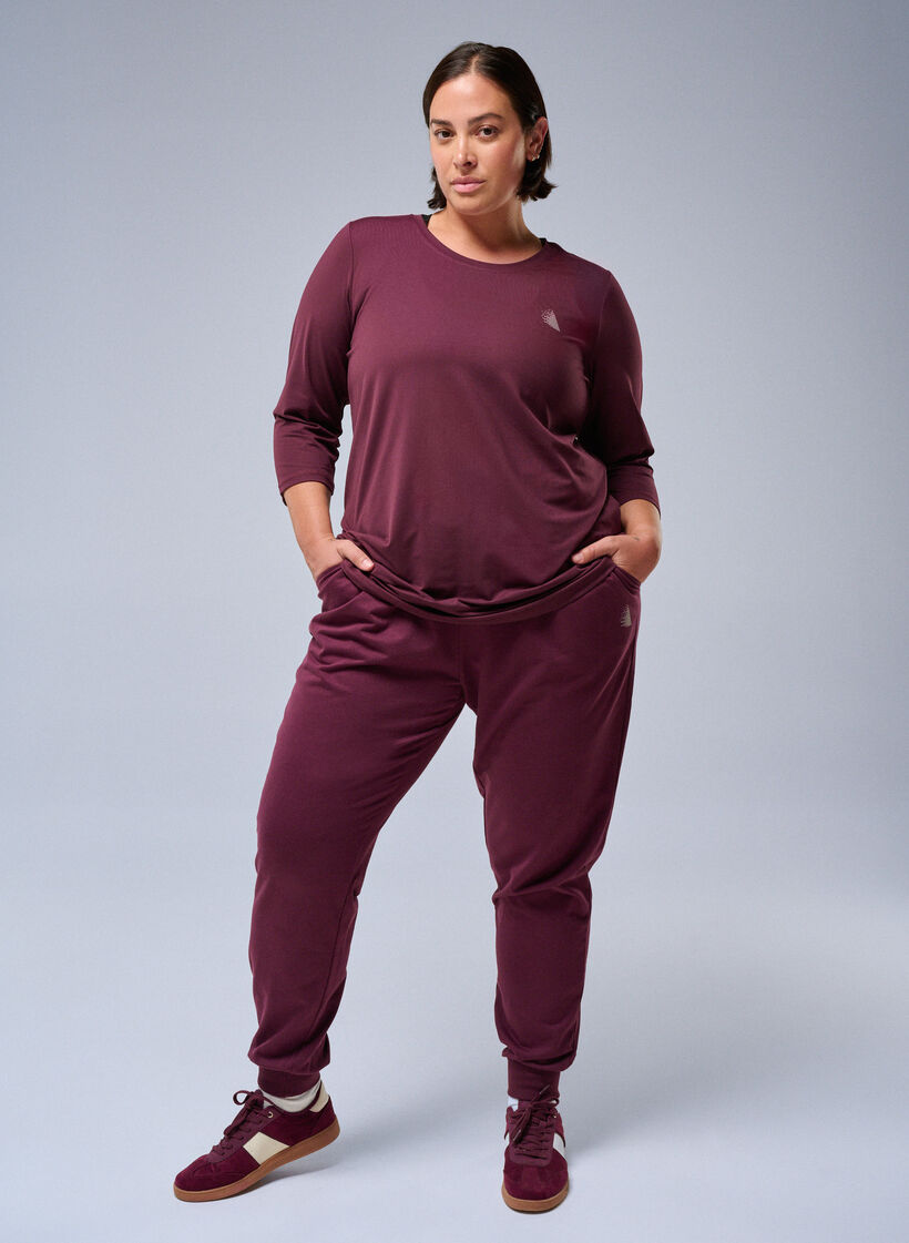 Luzne spodnie dresowe z kieszeniami, Zielony, Image image number 0