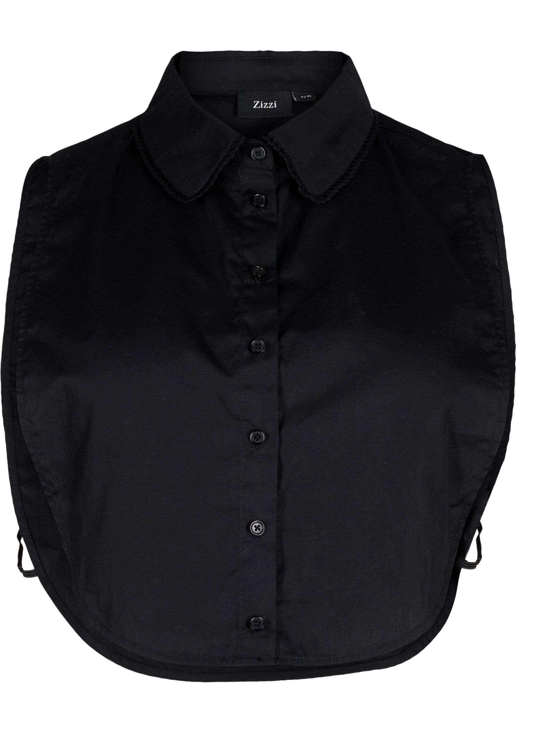 Zizzi Kolnierz z koronkowa wstazka, Black, Packshot image number 0