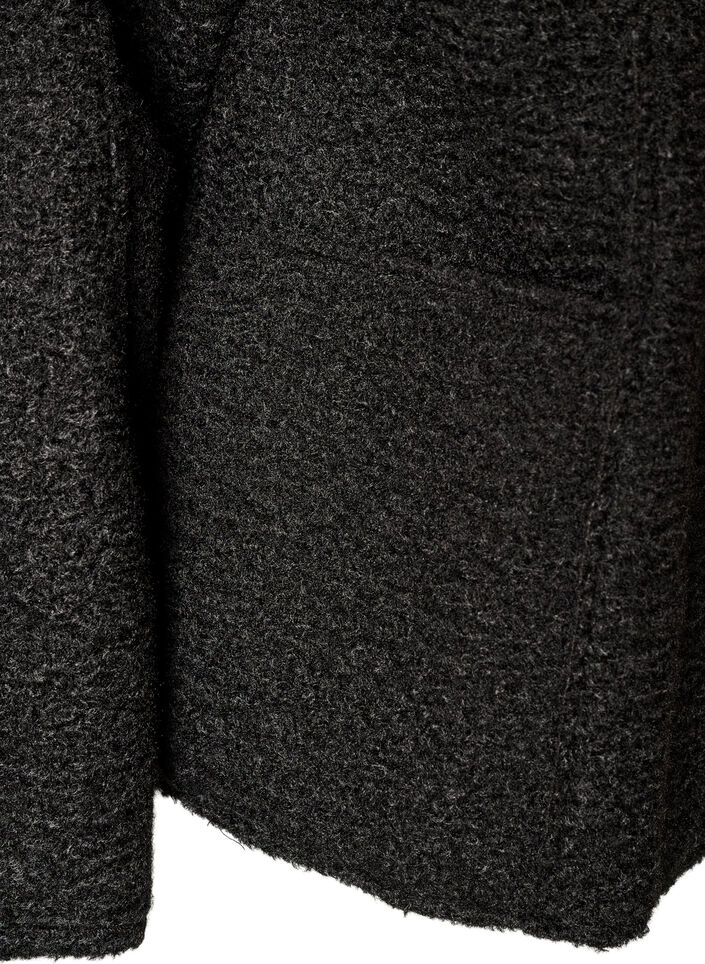 Luzny kardigan z kieszeniami, Czarne, Packshot image number 3