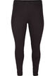 Viscose leggings with stones on the side, Black, Packshot image number 0