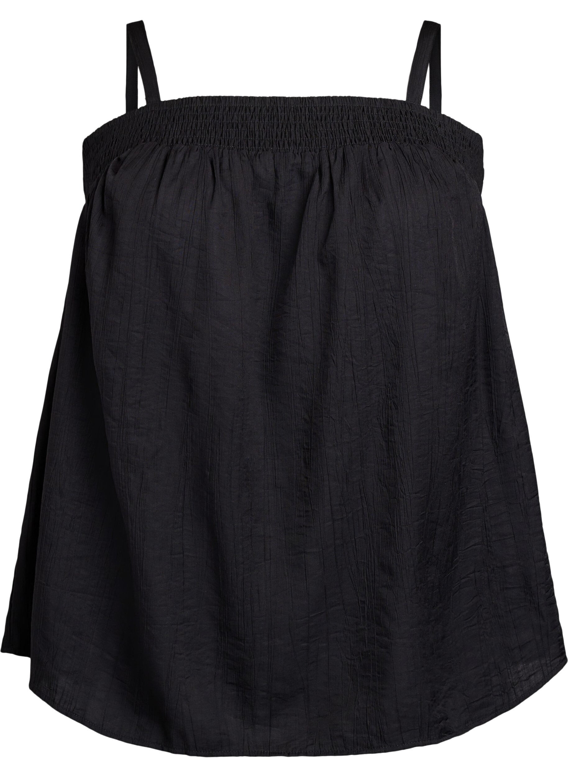 Wiskozowy top z waskimi ramiaczkami